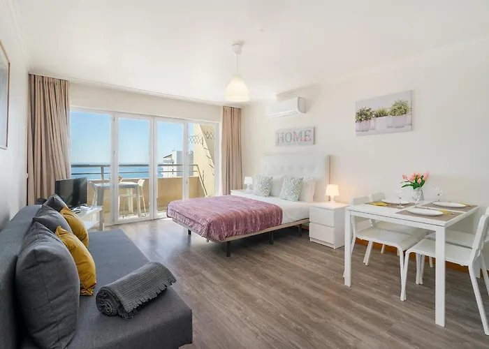 Da Rocha, 17 H, Frontal Sea View, Wonderful Studio, Air Conditioning, Two Pools, Internet, Parking - Jardins Da Rocha By Ig アパート